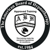 A badge Icon for The American Board Of Hypnotherapy.